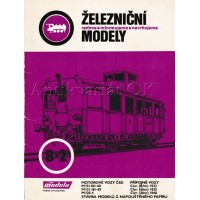 Železniční modely B - 2 Motorové vozy ČSD a  přípojné vozy