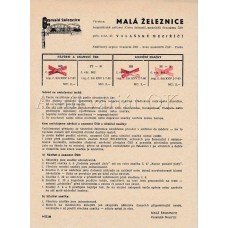  Návěsti a znamení ČSD TT-N  Malá železnice 