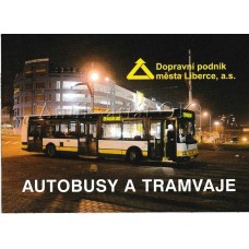 Autobusy a tramvaje   DP města Liberce,a.s. - soubor pohlednic