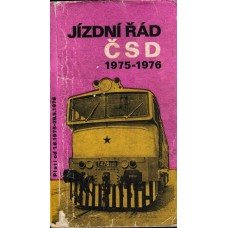 ČSD Jízdní řád 1975/1976 platí od 1. června 1975 do 29. května 1976