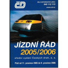 ČD Jízdní řád 2005/2006 platí od 11.12.2005 do 9.12.2006