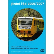 ČD Jízdní řád 2006/2007 platí od 10.12.2006 do 8.12.2007