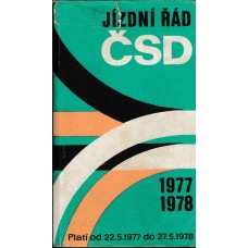 ČSD Jízdní řád 1977/1978 platí od 22. 5.1978 do 27. 5.1978