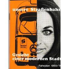 Würzburger Fahrplan 1969/70 für die Straßenbahn-und Omnibusverkehr gültig ab 12. Oktober 1969 