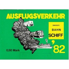 Ausflugsverkehr Omnibus, Bahn, Schiff 1982
