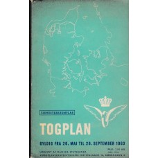 DS TOGPLAN Gyldig Fra 26. Maj til 28. September 1963
