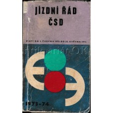 ČSD Jízdní řád 1973 - 74 Platí os 3.6.1973 do 25.5.1974