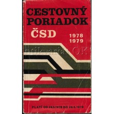 ČSD Cestovný poriadok 1978 / 1979 Platí od 28.5.1978 do   26.5.1979