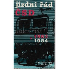 ČSD Jízdní řád 1983 / 1984 platí od 29.5.1983 do 2.6.1984