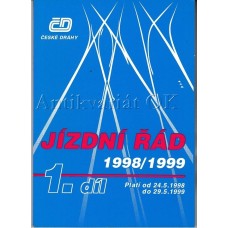 ČD Jízdní řád 1998 / 1999 díl 1 a 2