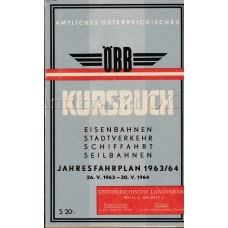 ÖBB Amtliches Österreichisches Kursbuch I -  Jahresfahrplan 1963/64 26.V. 1963 - 30.V. 1964