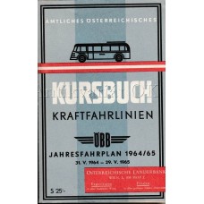 ÖBB Amtliches Österreichisches kursbuch II Jahresfahrplan 1964/65 31.V. 1964-29.V.1965