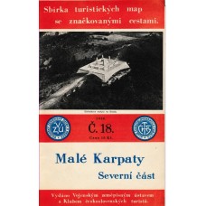 Sbírka turistických map se značkovanými cestami č.18 Malé Karpaty II severní část