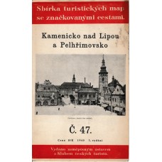 Sbírka turistických map se značkovanými cestami č.47 Kamenicko nad Lipou a Pelhřimovsko