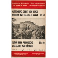 Sbírka turistických map se značkovanými cestami č.50 Kutná Hora, Podvysocko a Ratajsko nad Sázavou