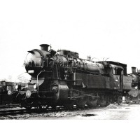 Parní lokomotiva ČSD 456.025 v Lounech 1.7.1971