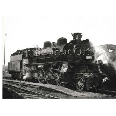 Parní lokomotiva 365.014 v Plzni 14.10.1970