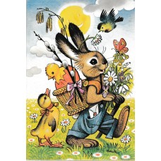 Prostorové leporelo Velikonoce od ilustrátora Vojtěcha Kubašty
