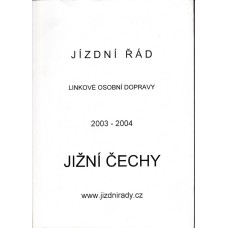 Jízdní řád LOD 2003 - 4 Jižní Čechy
