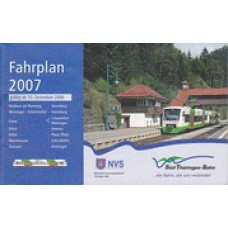 Fahrplan 2007 Sud Thuringen Bahn