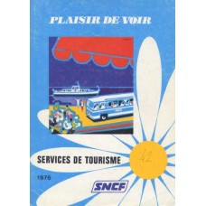 SNCF Playsir de voir Services de tourisme 1976 