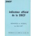 Indicateur officiel de la SNCF 1976 Horaires du Resau du SUD-EST