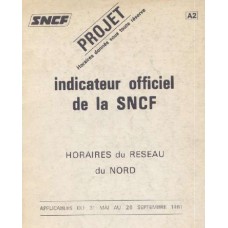 Indicareur officiel de la SNCF Horaires du Resau du NORD