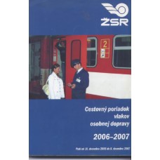 ŽSR Cestovný poriadok vlakov osobnej dopravy 2006-2007