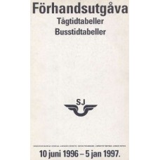 SJ Forhandsutgava 10 jini 1996 - 5 jan 1997