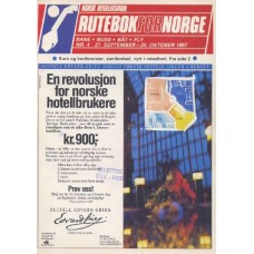 NSB Rutebok for Norge nr. 4  27.september - 24 oktober 1987