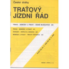 ČD Traťový jízdní řád 220,221,222,223   platí 23.5.1993-28.5.1994
