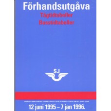 SJ Forhandsutgava 12 juni 1995 - 7 jan 1996