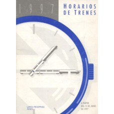 RENFE Horarios de Trenes 1997 A partir del 15 de Junio de 1997