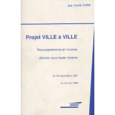 SNCF Projet Ville a Ville Renseignements et horaires du 28 sept 1997 au 23 mai 1998