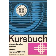 DR Kursbuch Internationaler VerkehrJahresfahrplan 1989/90
