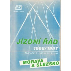 ČD Jízdní řád 1996/1997 Morava a Slezsko