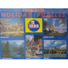 Puzzle - 5000 dílků, pět obrázků po 1000 dílcích